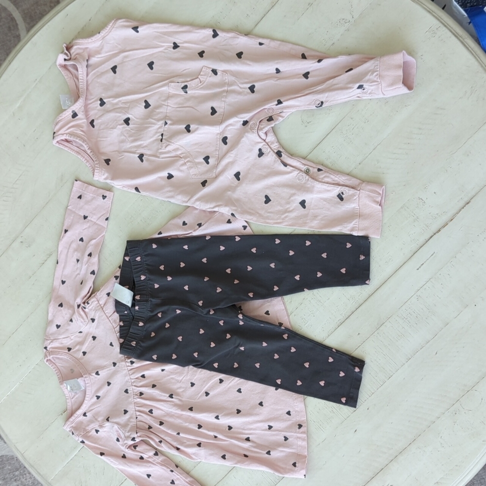 H&M 3 piece girls set